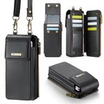 Per Samsung Z Fold Series CaseMe Me50 Mini Lanyard Borsa universale (nero)