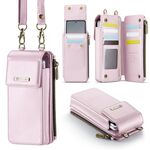 Per Samsung Z Fold Series CaseMe Me50 Mini Lanyard Borsa universale (rosa)