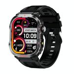G45 2.01 pollici Schermo Cinturino in silicone 10m Orologio intelligente impermeabile, supporto torcia / chiamata Bluetooth / HRV (nero)