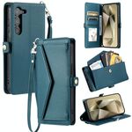 Per Samsung Galaxy S23 5G Portafoglio Multi-Slot per schede Custodia in pelle per telefono (verde)