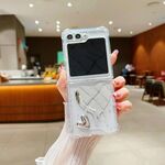 Per Samsung Galaxy Z Flip6 Custodia per telefono con specchio elettrolitico Love Heart (specchio)