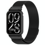 Per Xiaomi Mi Band 8 Pro Metal Frame + Milan Cinturino magnetico in acciaio inossidabile integrato (nero)