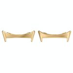 Per Google Pixel Watch 3 45mm 1 paio di connettori per cinturini in acciaio inossidabile (oro)