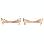 Per Google Pixel Watch 3 41mm 1 paio di connettori per cinturini in acciaio inossidabile (oro rosa)