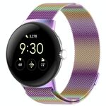 Per Google Pixel Watch 3 45mm Milanese Metal Magnetic Watch Band (colorato)