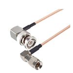 Cavo connettore a gomito maschio CC4 da 30 cm a maschio BNC Cavo RF coassiale RG179