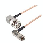 Cavo connettore a gomito maschio CC4 da 100 cm a maschio BNC Cavo RF coassiale RG179