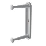 Appendiabiti retrattile Organizer Multifunzionale per la casa Ripiano portaoggetti per balcone senza fori (grigio argento chiaro)