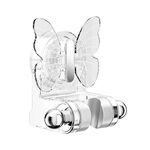 Supporto per doccia con ventosa senza foratura per bagno, base per ripiano portaoggetti per uso domestico (trasparente)