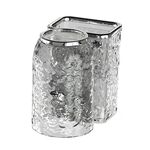 Porta spazzolino da denti da bagno Portaoggetti multifunzionale per la casa, stile: tazza singola trasparente grigio