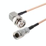 Cavo connettore a gomito maschio CC4 da 100 cm a maschio BNC Cavo RF coassiale RG179
