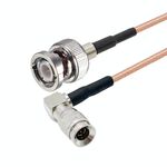 Cavo connettore maschio CC4 a gomito da 20 cm a BNC maschio Cavo RF coassiale RG179