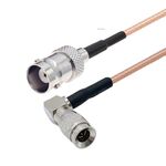 Cavo connettore CC4 maschio gomito a BNC femmina RG179 coassiale RF