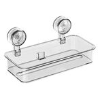 Porta fazzoletti da bagno senza perforazione, porta fazzoletti da parete con ventosa, stile: grande trasparente