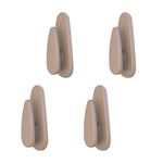 4 pezzi/set adesivo per cruscotto auto gancio piccolo multifunzionale (beige)