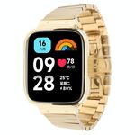 Per Redmi Watch 3 Lite Frame Integrated One-bead cinturino in acciaio inossidabile (oro)