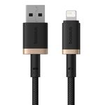 Cavo di ricarica rapida Baseus Dura Series USB a 8 pin 2,4 A, lunghezza: 2 m (oro nero)