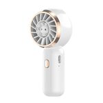 Mini turbina portatile simpatico coniglio ventilatore elettrico (bianco)