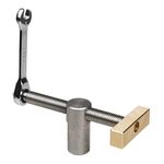 Morsa da tavolo regolabile per lavorazione del legno, morsetto a clip fisso rapido, cricchetto, stile: 19 mm, argento
