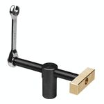 Morsa da tavolo regolabile per lavorazione del legno, morsetto a clip fisso rapido, cricchetto, stile: 20 mm, nero
