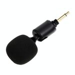 Microfono per trasmissione in diretta per telefono cellulare, stile: spina a 2 sezioni con testa dritta da 3,5 mm (copertura in spugna)