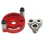 Localizzatore di punte per lavorazione del legno, autocentrante, per tassellatura, localizzatore di punte per perforazione, modello: con manicotto per trapano da 6/8/10 mm (nero)