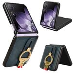 Per Xiaomi Mix Flip Wristband Custodia in pelle per telefono posteriore (blu)
