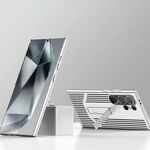 Per Samsung Galaxy S24 Ultra 5G Custodia per telefono con supporto di raffreddamento straordinario (argento bianco)