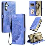 Per Samsung Galaxy S23 FE 5G Custodia in pelle goffrata Skin Feel Totem (viola)
