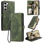 Per Samsung Galaxy S23+ 5G Custodia per telefono in pelle goffrata Skin Feel Totem (verde scuro)