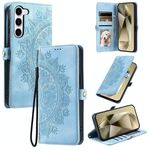 Per Samsung Galaxy S23+ 5G Custodia per telefono in pelle goffrata Skin Feel Totem (blu)
