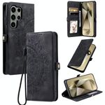 Per Samsung Galaxy S22 Ultra 5G Custodia per telefono in pelle goffrata Skin Feel Totem (nero)