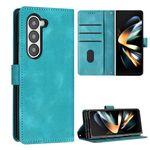 Per Samsung Galaxy Z Fold6 Dream Triangle Custodia pieghevole in pelle con cordino (verde)
