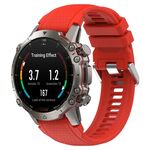 Per cinturino in silicone tinta unita con fibbia in acciaio punteggiato Amazfit Falcon (rosso)