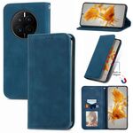 Per Huawei Mate 50 Retro Skin Feel Custodia per telefono in pelle con vibrazione magnetica (blu)