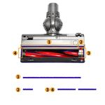 Per Dyson V6 4pcs Soft Plush Strips Parti di ricambio per aspirapolvere