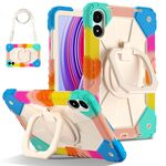 Per Xiaomi Poco Pad 12.1 Custodia per tablet PC ibrido in silicone con robot a contrasto (blu colorato)