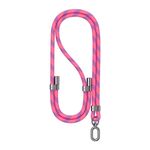 USAMS ZB316 Corda per telefono regolabile (rosa + viola scuro)