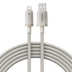 Cavo di ricarica rapida Baseus Titanium Alloy Series 2.4A USB a 8 pin, lunghezza: 2 m (oro)