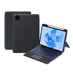 Per Huawei MatePad Pro 11 2024 / 2022 Custodia in pelle con tastiera Bluetooth retroilluminata staccabile con touchpad (nero)