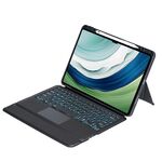 Per Huawei MatePad Pro 13.2 Custodia in pelle con tastiera Bluetooth retroilluminata staccabile con touchpad (nero)
