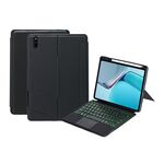 Per Huawei MatePad 11 2021 Custodia in pelle con tastiera Bluetooth retroilluminata staccabile con touchpad (nero)