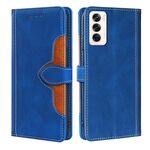 Per OPPO Reno12 5G Custodia in pelle con fibbia magnetica Global Skin Feel (blu)
