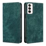 Per OPPO Reno12 5G Global RFID Anti-theft Brush Custodia magnetica in pelle per telefono (verde)