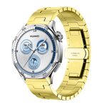 Cinturino per orologio in acciaio inossidabile con fibbia a farfalla a forma di H da 22 mm (oro)