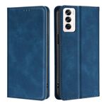 Per OPPO Reno12 5G Custodia per telefono in pelle magnetica Global Skin Feel (blu)