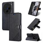 Per vivo X200 AZNS Custodia per telefono in pelle di pecora con texture flip (nera)