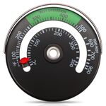 Termometro magnetico per camino con monitoraggio della temperatura (nero)