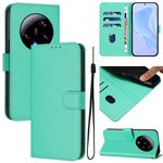 Per Xiaomi 13 Ultra Skin Feel Custodia in pelle tinta unita con cordino (verde)