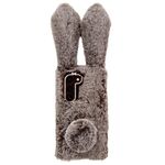 Per Samsung Galaxy S22+ 5G Custodia per telefono in TPU con simpatico coniglietto di peluche (marrone)